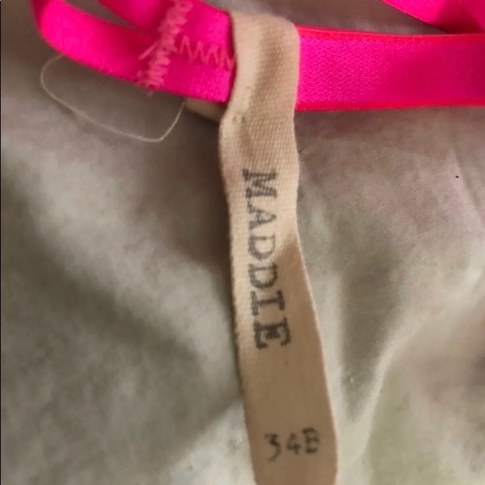 Hot pink push-up aerie MADDIE bra